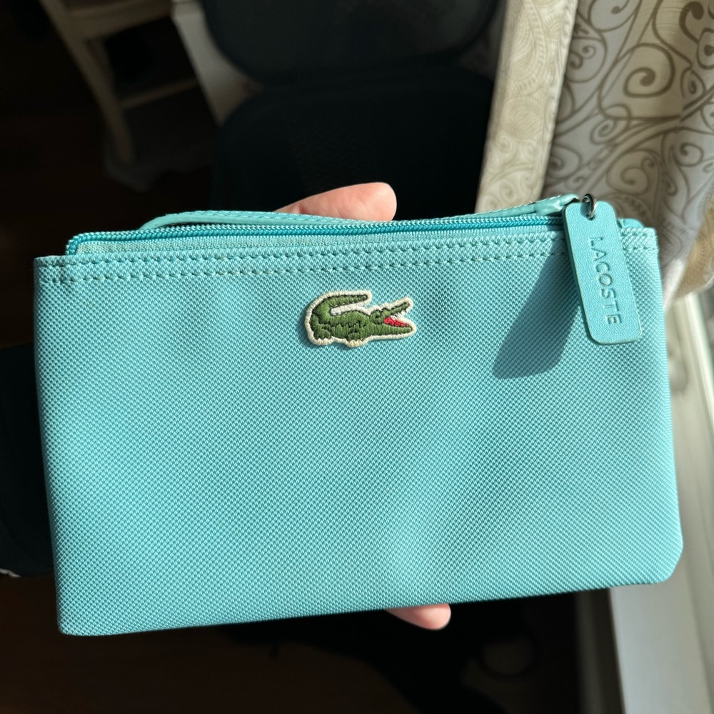 Lacoste | Turquoise Blue Wristlet